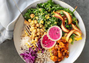 meal prep canned salmon buddha bowl